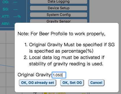Apply beer profile